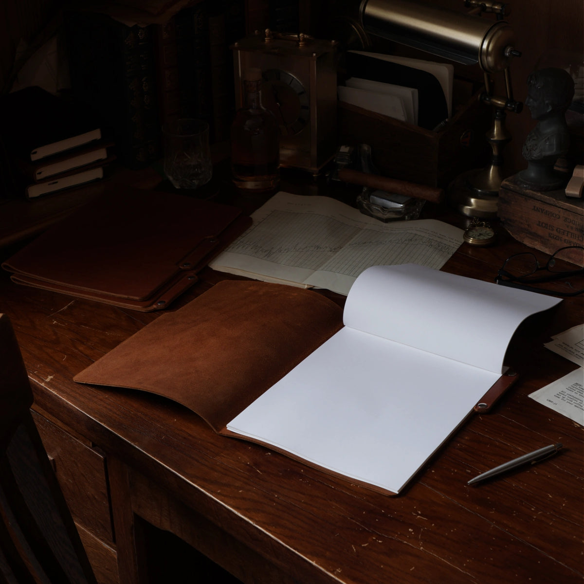 Leather File Folder Set