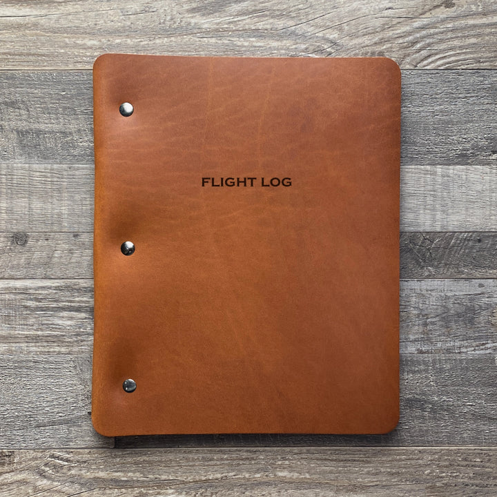 Flight Log - Slim Cut - Refillable Leather Binder