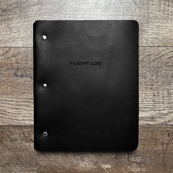 Flight Log - Slim Cut - Refillable Leather Binder