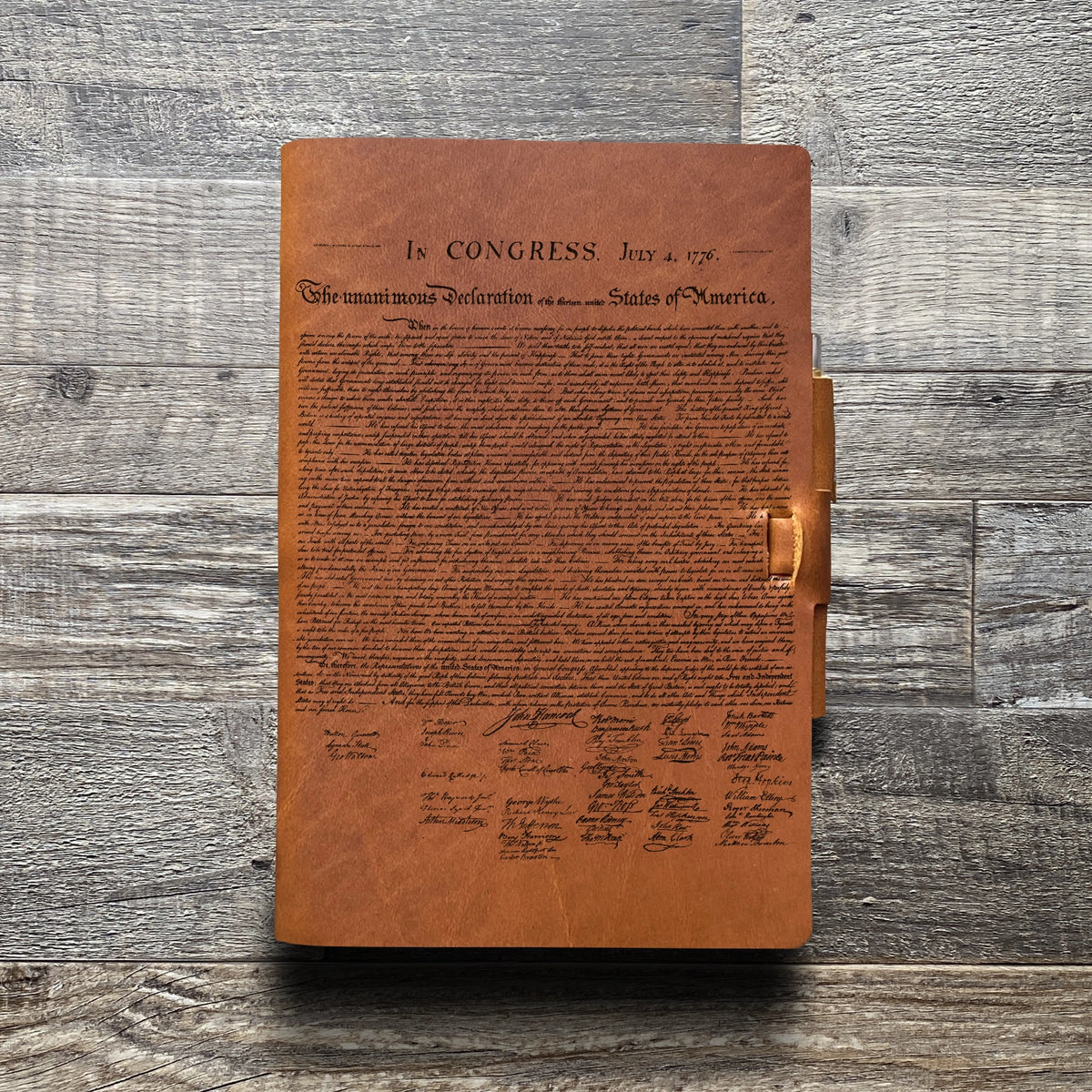Founding Fathers - Engraving Design - Refillable Leather Journals