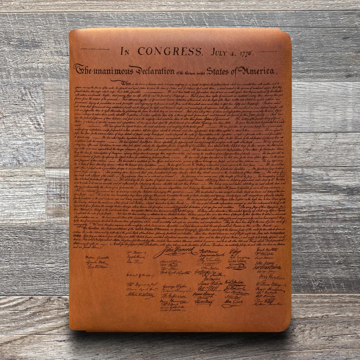 Founding Fathers - Engraving Design - Refillable Leather Folios