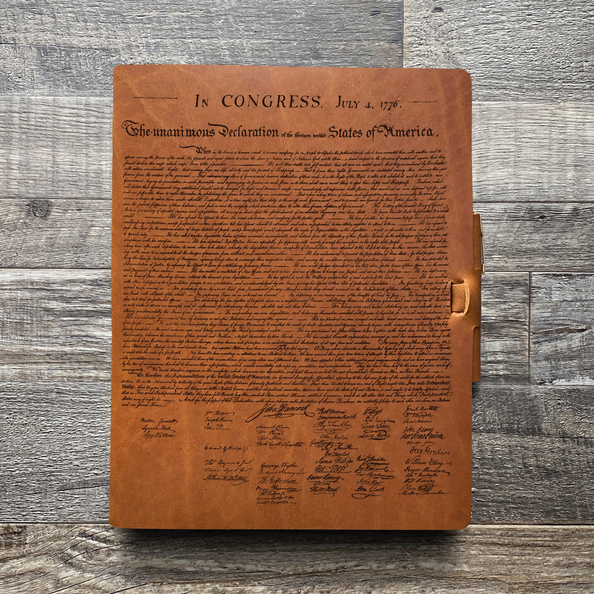 Founding Fathers - Engraving Design - Refillable Leather Journals
