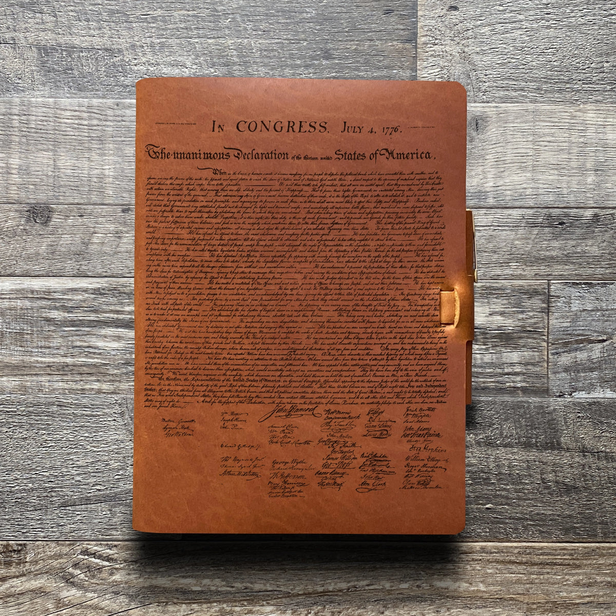 Founding Fathers - Engraving Design - Refillable Leather Journals