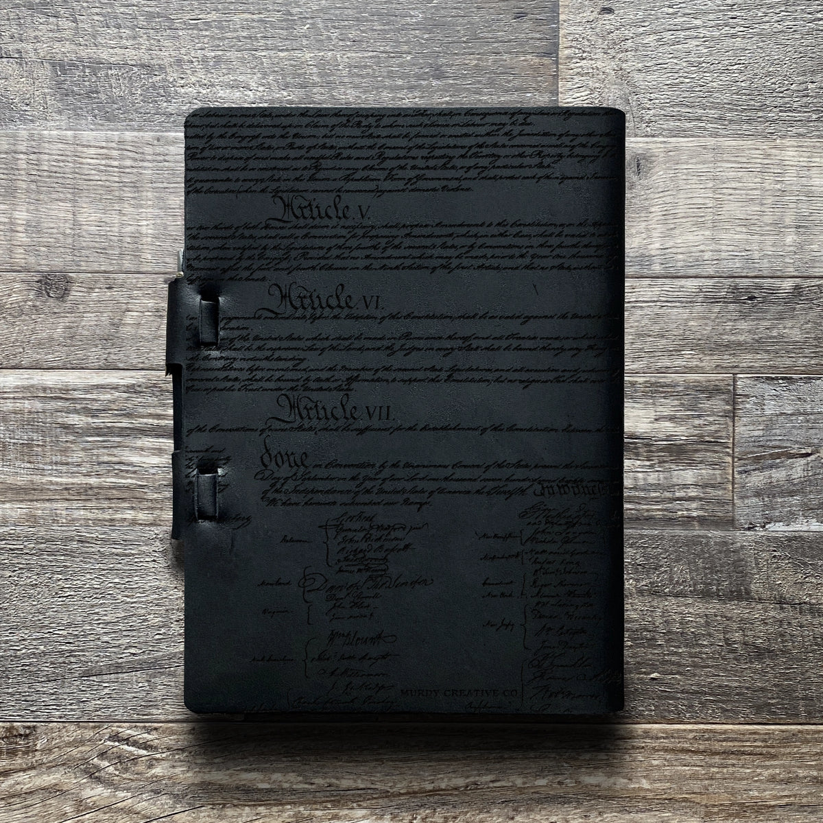 Founding Fathers - Engraving Design - Refillable Leather Journals