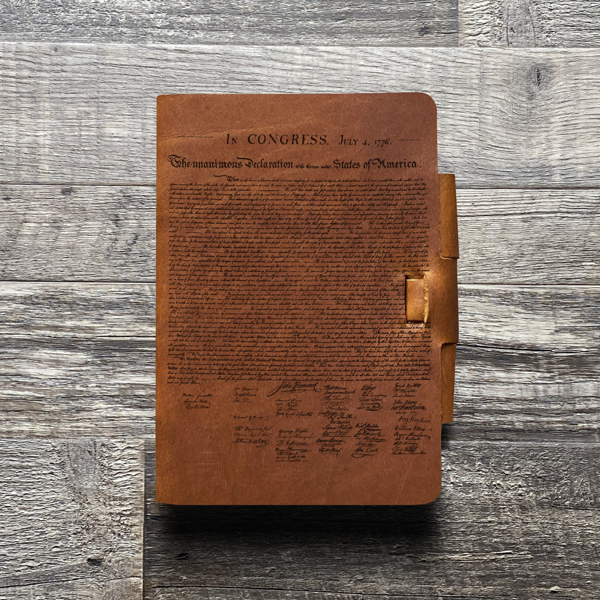 Founding Fathers - Engraving Design - Refillable Leather Journals