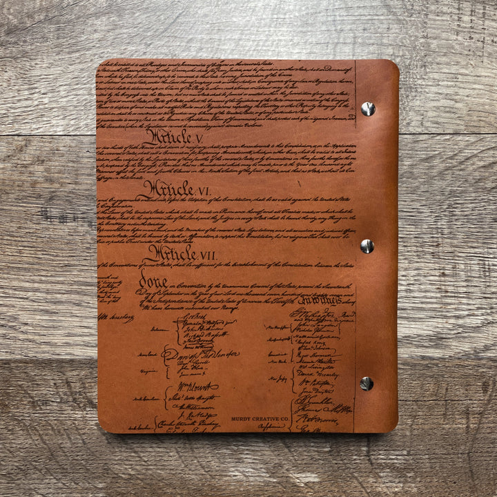 Founding Fathers - Pre-Engraved - Refillable Leather Binders