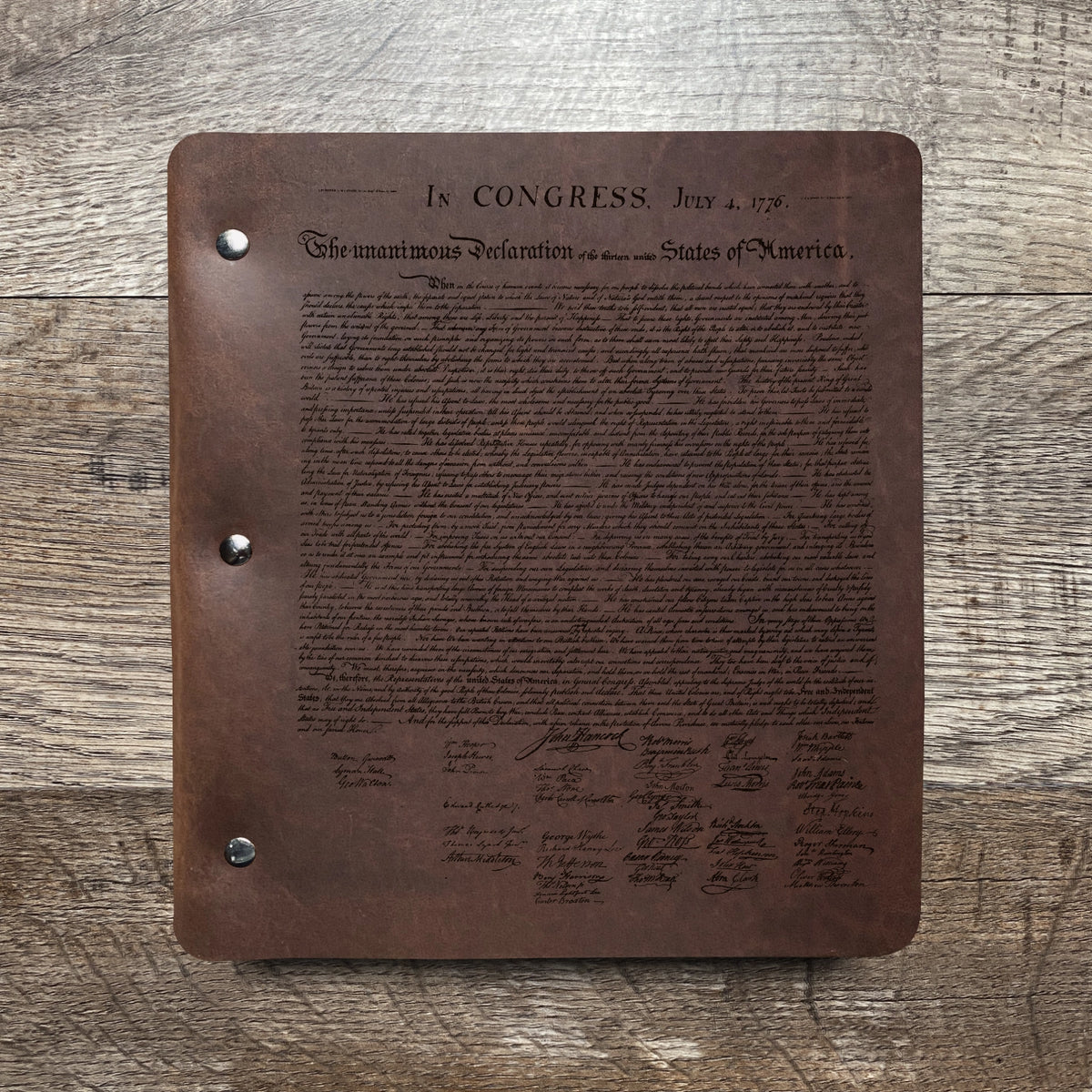 Founding Fathers - Engraving Design - Refillable Leather Binders