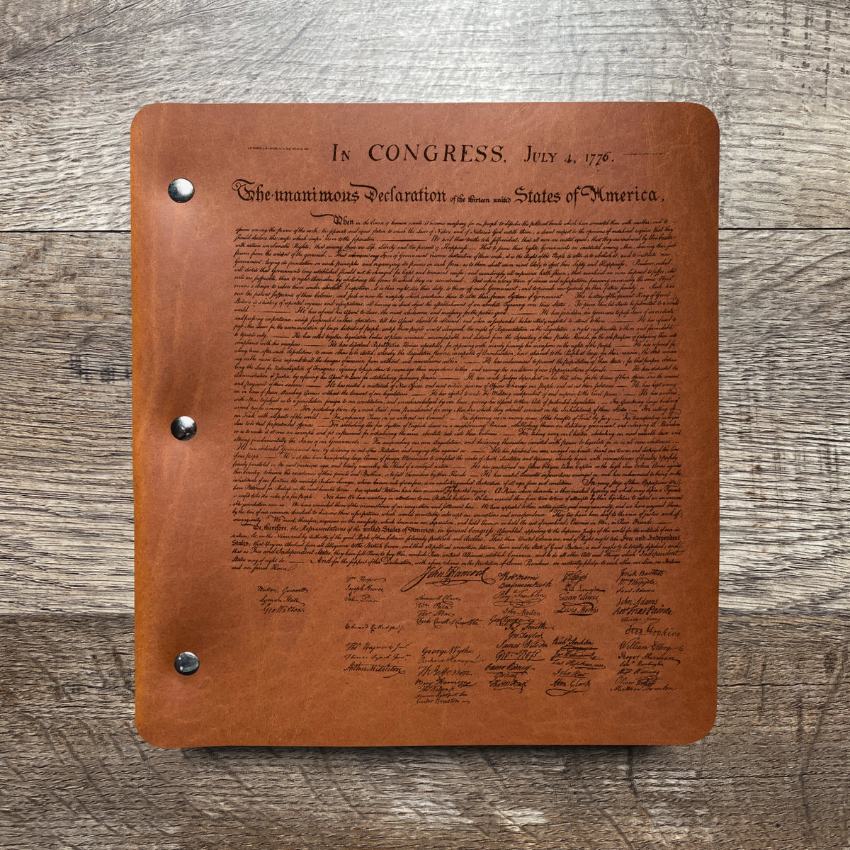 Founding Fathers - Engraving Design - Refillable Leather Binders