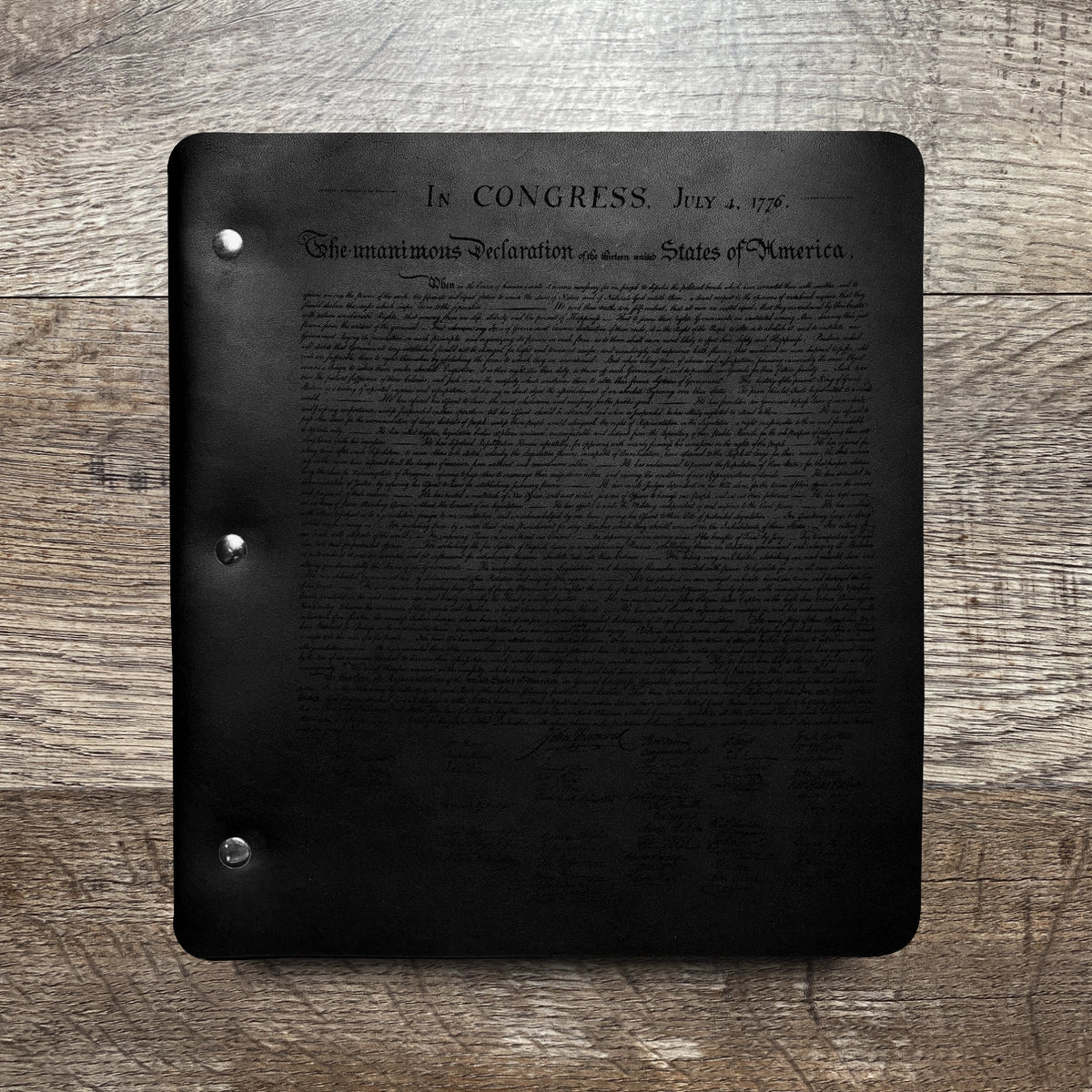 Founding Fathers - Engraving Design - Refillable Leather Binders