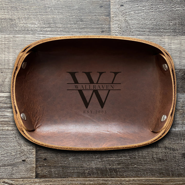 Custom Order - Gladice W - Leather Key Valet Tray 20250909