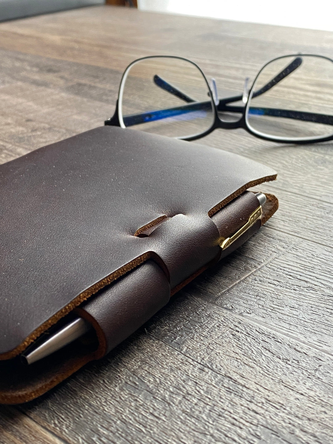 Custom Mini Cut - Refillable Leather Journal