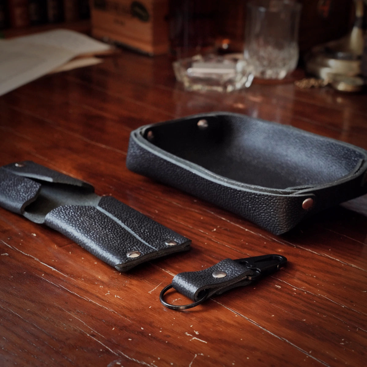 Key Valet Tray, Keychain, & Bi-Fold Wallet Bundle - Limited Edition Drop 026