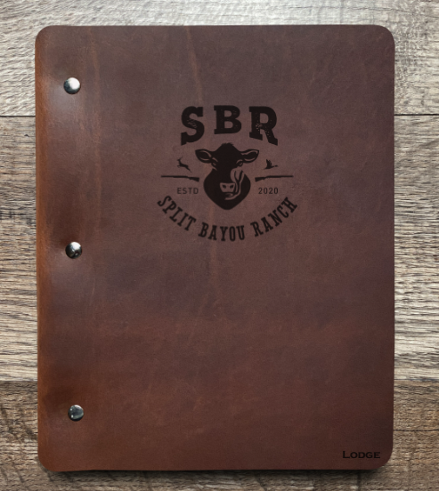Custom Order - Lisa M - Slim Cut - Refillable Leather Binder 20250818