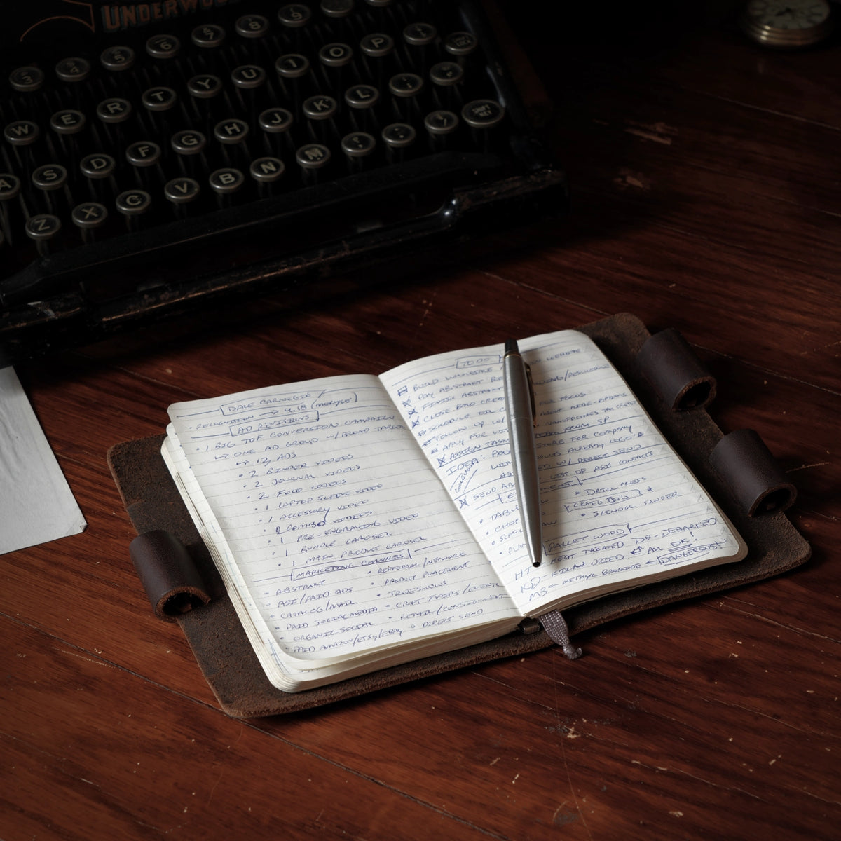 Custom Mini Cut - Refillable Leather Journal
