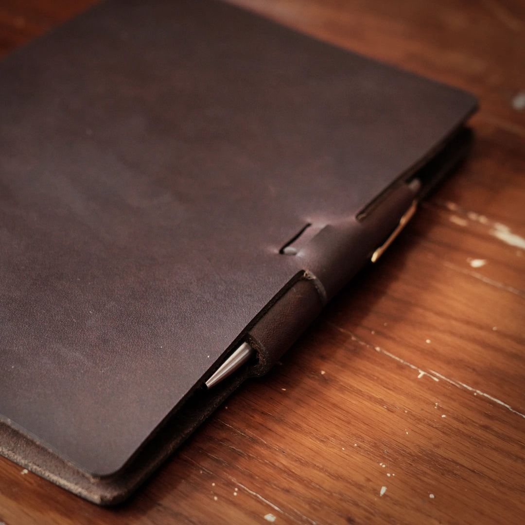 Stationery Cut - Refillable Leather Cover