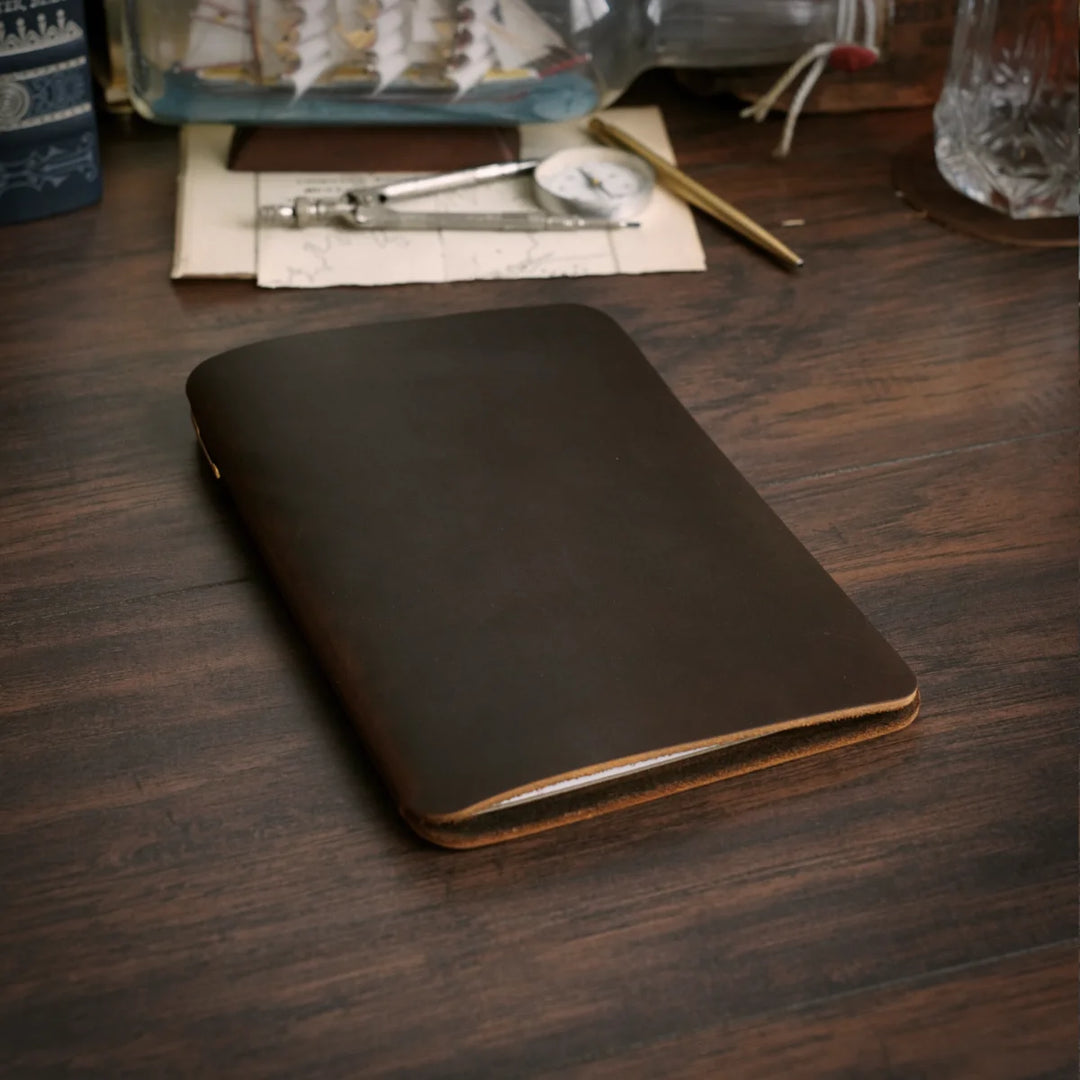 Custom Memo Cut - Refillable Leather Slip Cover