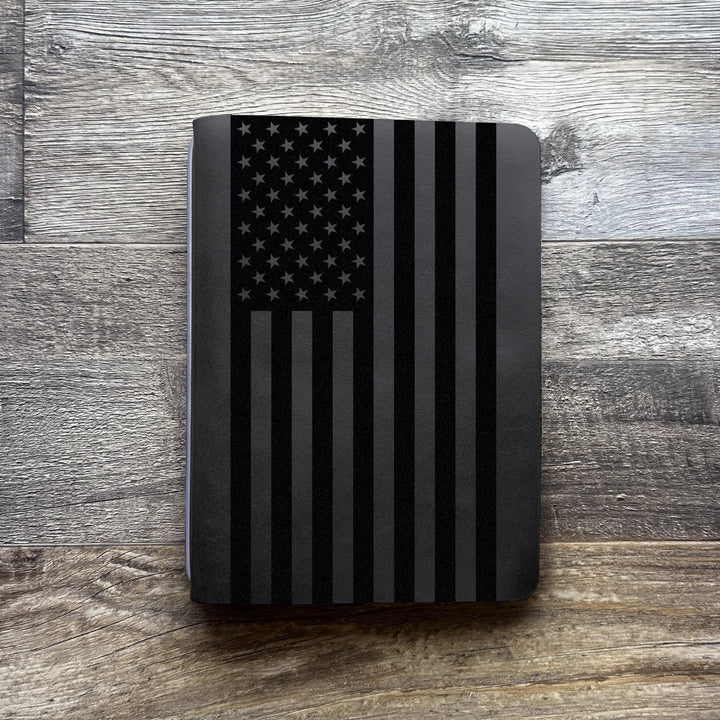 American Flag - Large - Pre-Engraved - Refillable Leather Covers