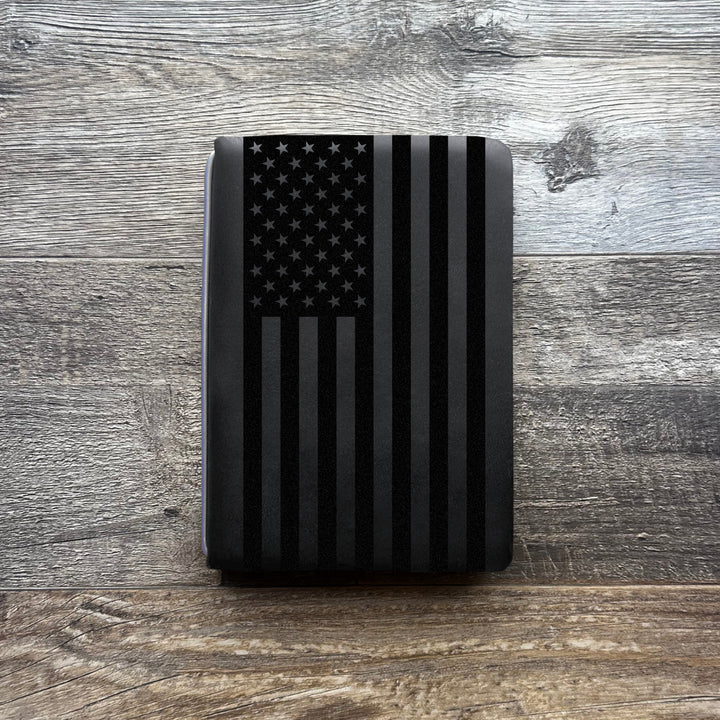 American Flag - Large - Pre-Engraved - Refillable Leather Covers
