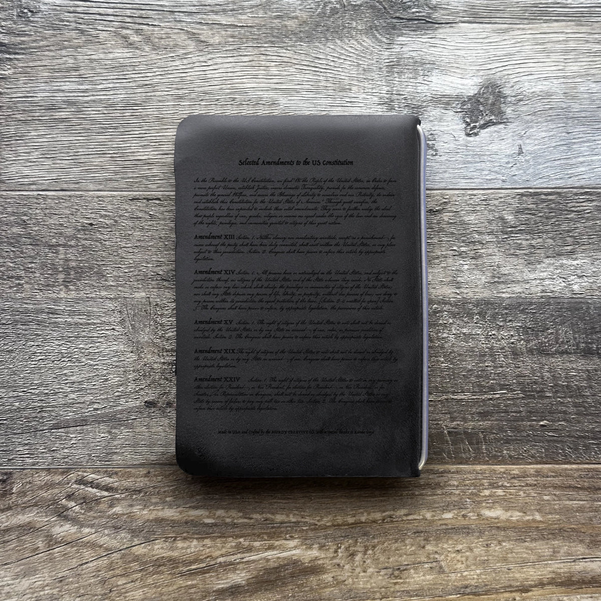 Constitution - Engraving Design - Refillable Leather Covers