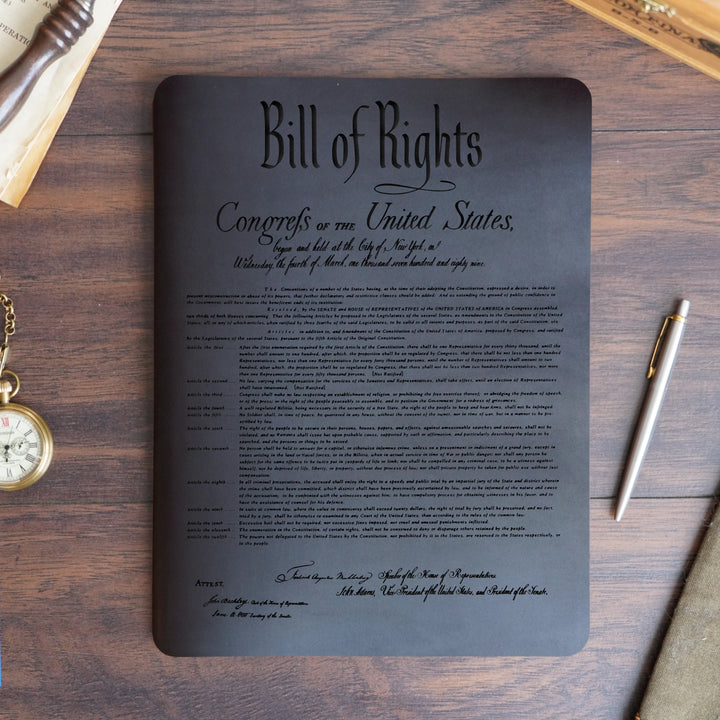 Constitution - Pre-Engraved - Refillable Leather Slip Covers
