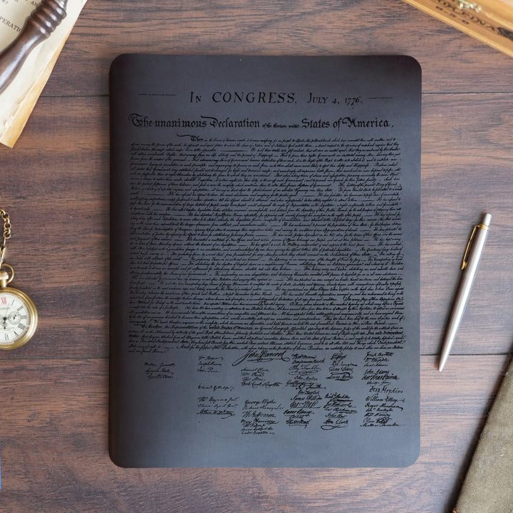 Founding Fathers - Pre-Engraved - Refillable Leather Slip Covers