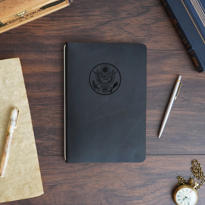 Great Seal - Large - Pre-Engraved - Refillable Leather Covers