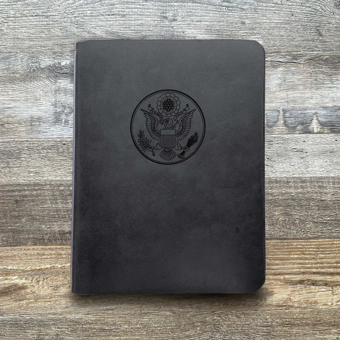 Great Seal - Large - Pre-Engraved - Refillable Leather Covers