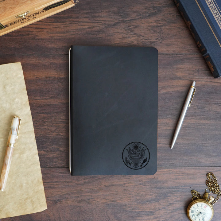 Great Seal - Small - Pre-Engraved - Refillable Leather Covers