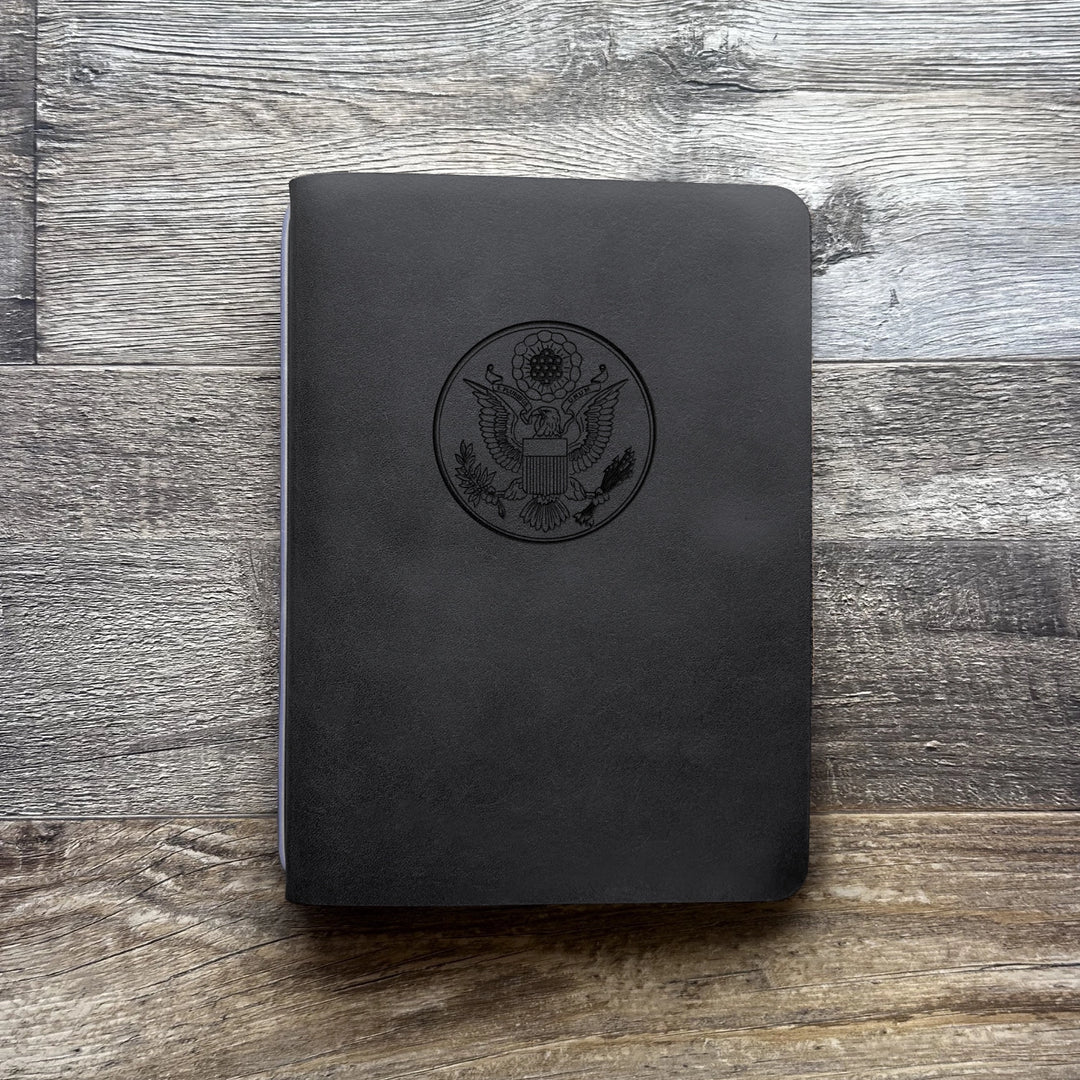 Great Seal - Large - Pre-Engraved - Refillable Leather Covers