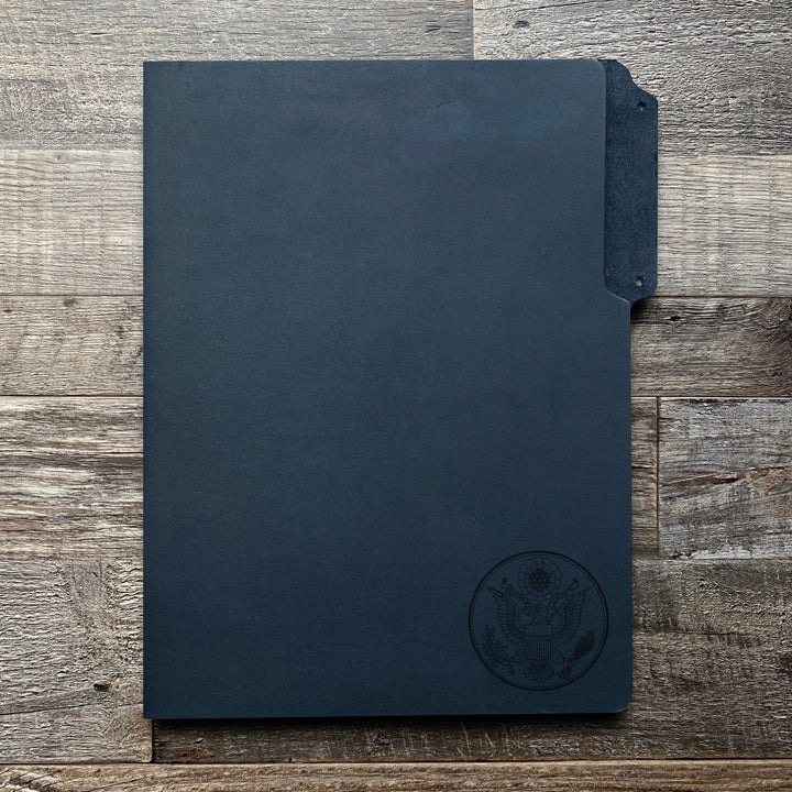 Great Seal - Small - Pre-Engraved - Leather File Folder