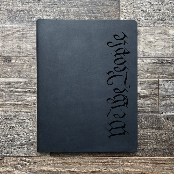 We The People - Pre-Engraved - Leather Folder