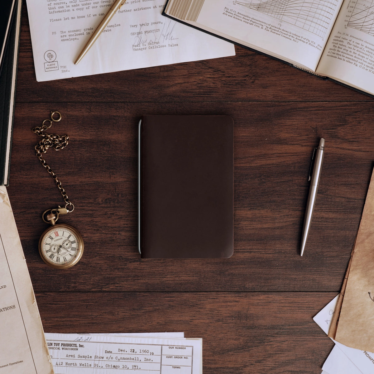 Custom Pocket Cut - Refillable Leather Cover