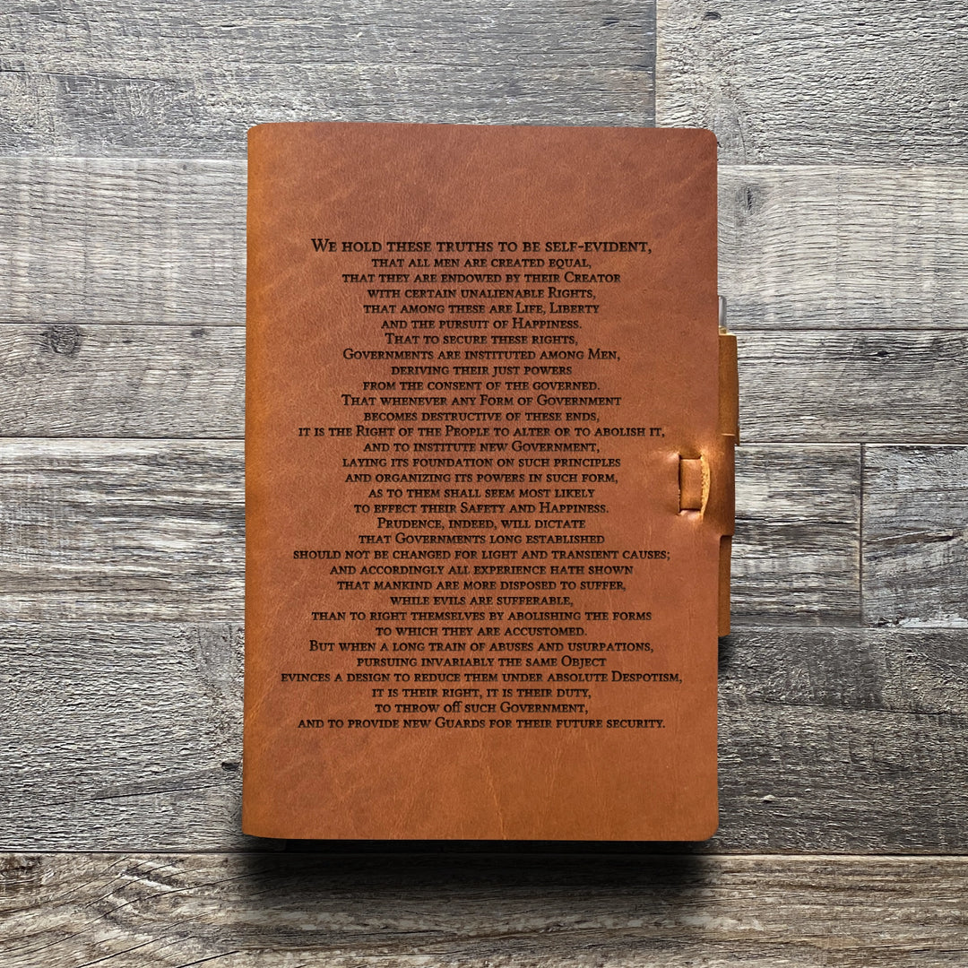 Preamble - Pre-Engraved - Refillable Leather Journals