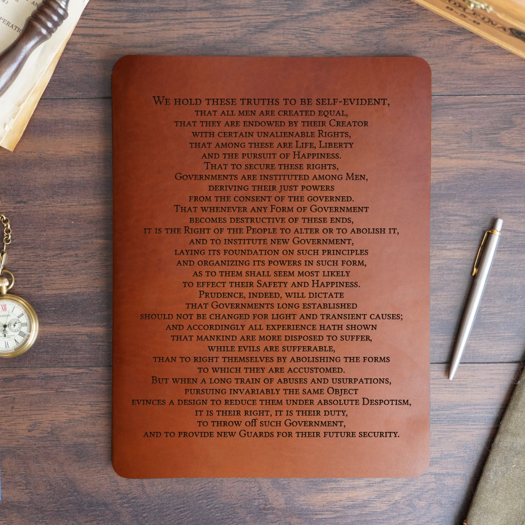 Preamble - Pre-Engraved - Refillable Leather Slip Covers