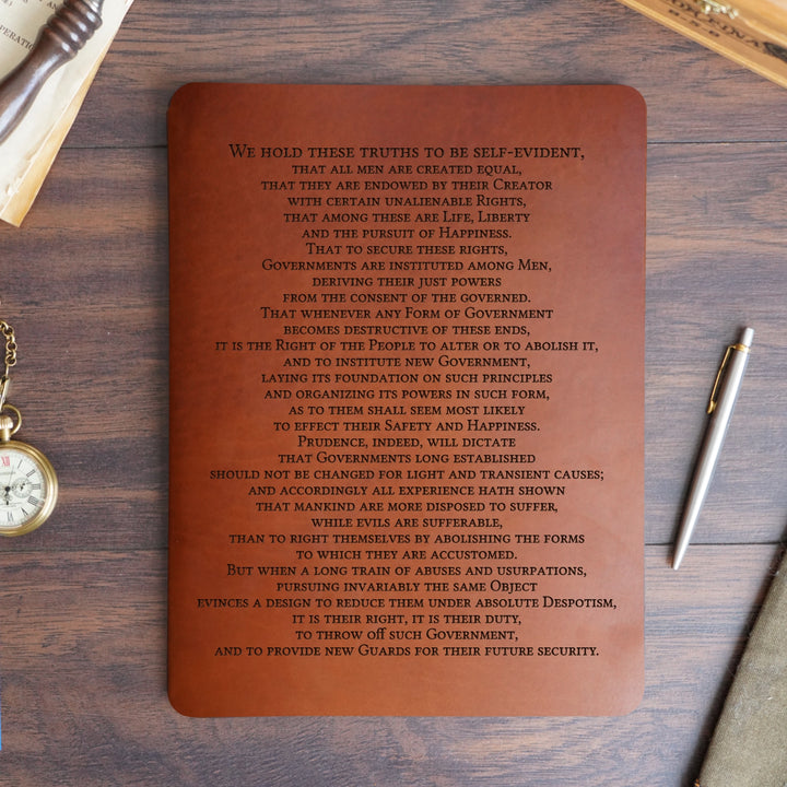 Preamble - Pre-Engraved - Refillable Leather Slip Covers