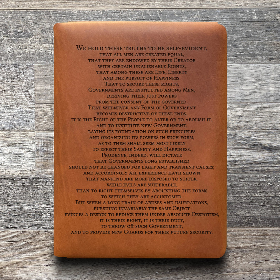 Preamble - Pre-Engraved - Refillable Leather Folios