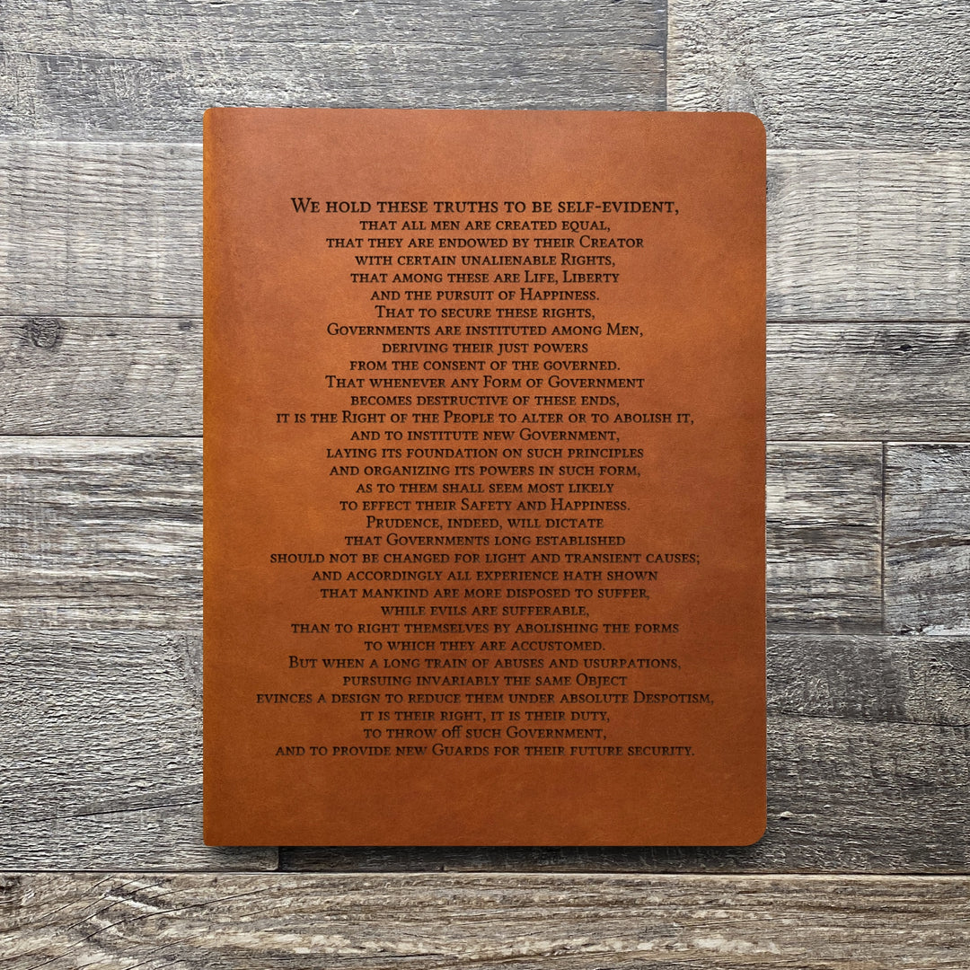 Preamble - Pre-Engraved - Leather Folder