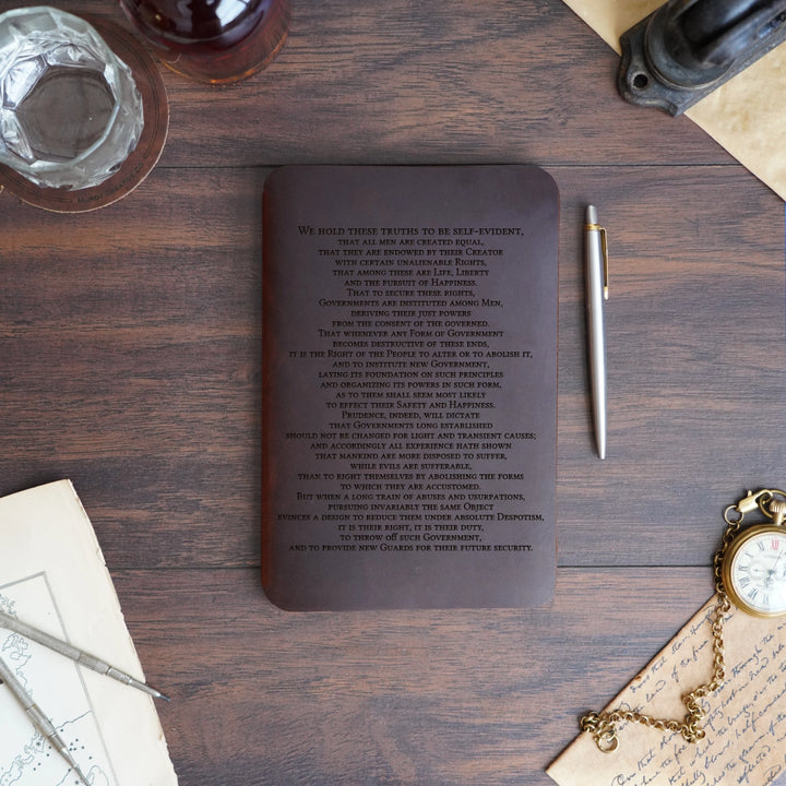 Preamble - Pre-Engraved - Refillable Leather Slip Covers