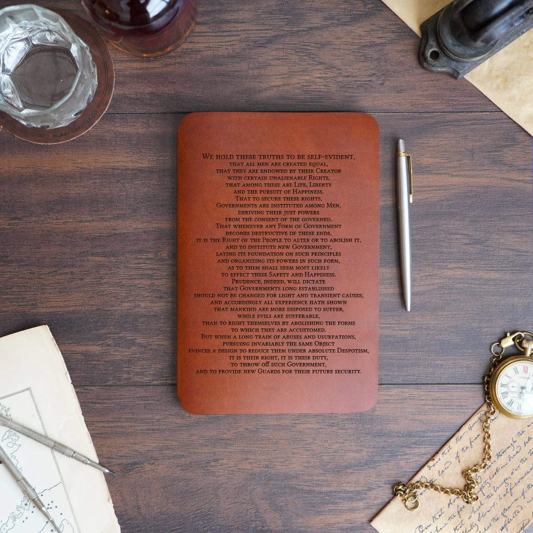Preamble - Pre-Engraved - Refillable Leather Slip Covers