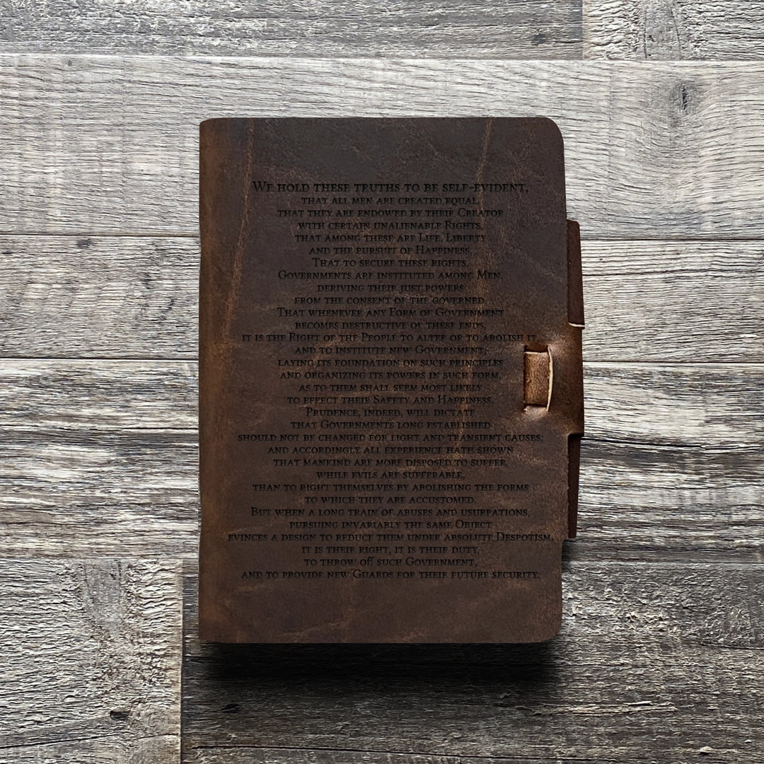Preamble - Pre-Engraved - Refillable Leather Journals