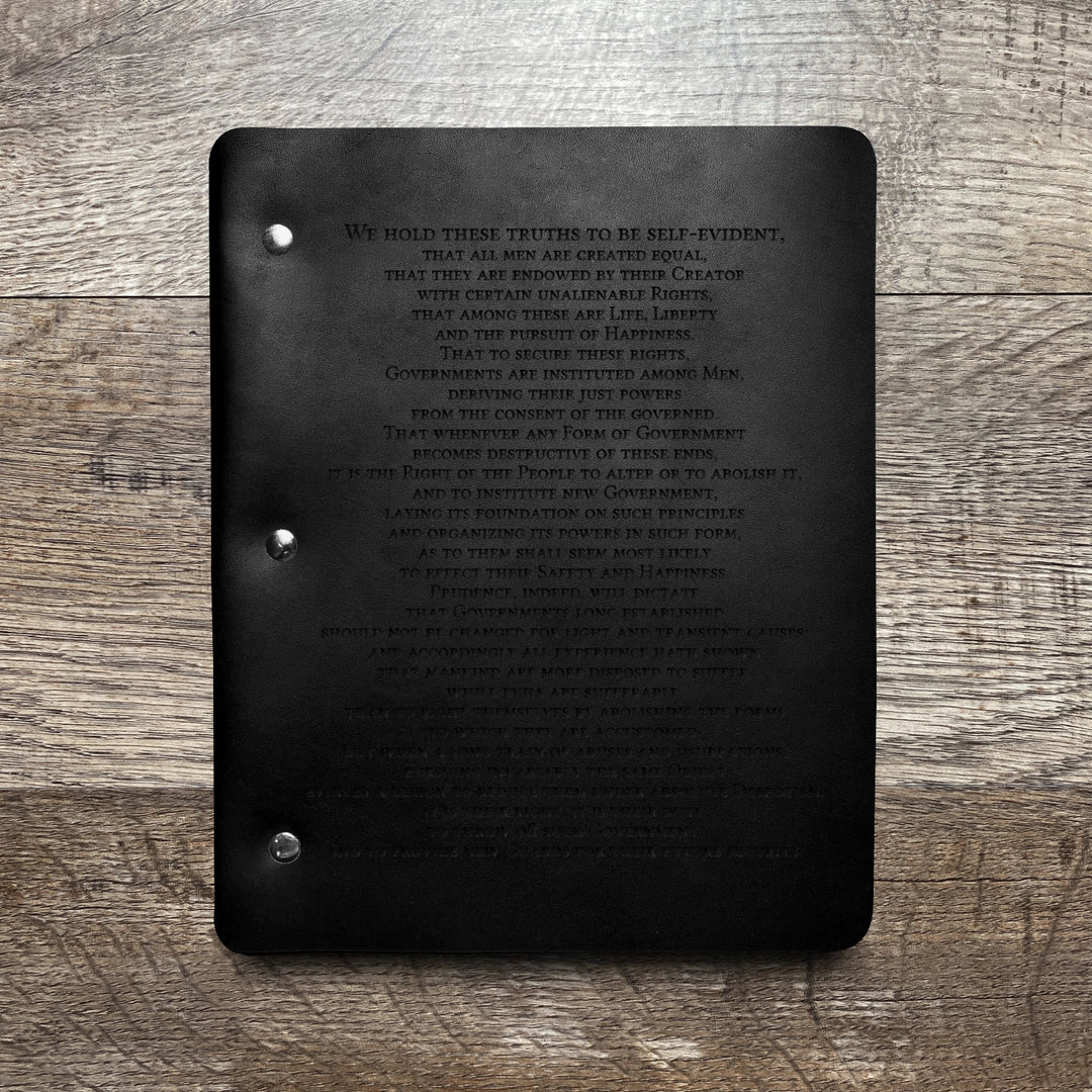 Preamble - Pre-Engraved - Refillable Leather Binders