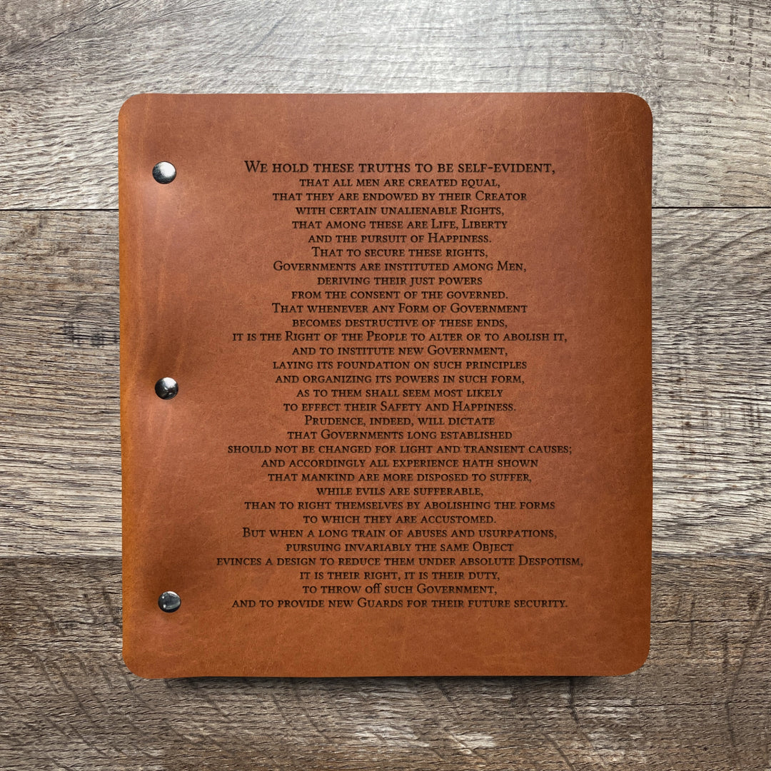 Preamble - Pre-Engraved - Refillable Leather Binders