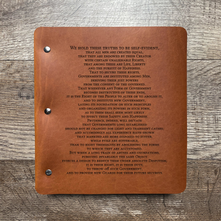 Preamble - Pre-Engraved - Refillable Leather Binders