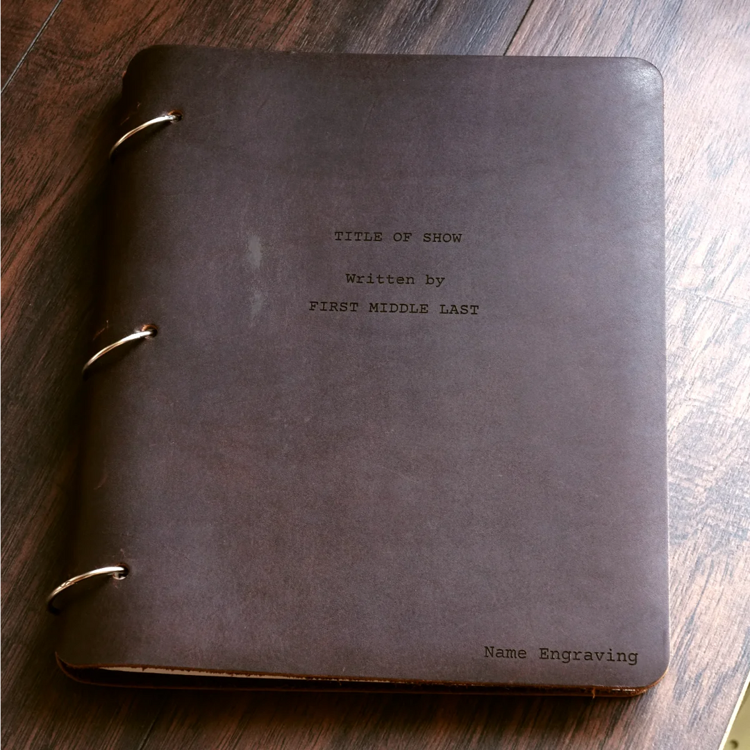 Leather Script Script Cut - Refillable Leather Binder – Murdy Creative Co.