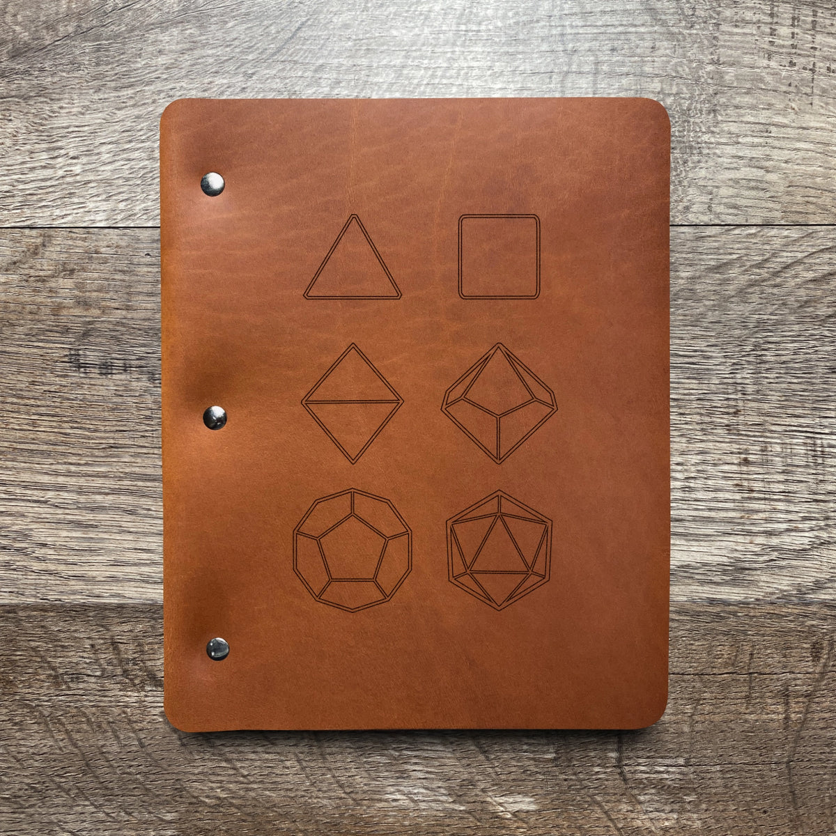 Seven Set - Engraving Design - Refillable Leather Binders