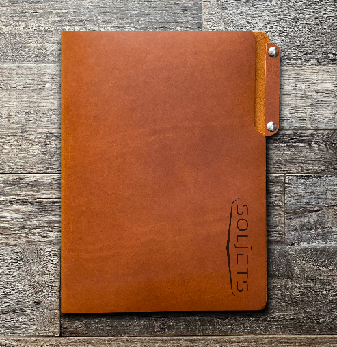 Custom Order Soljets Leather File Folder