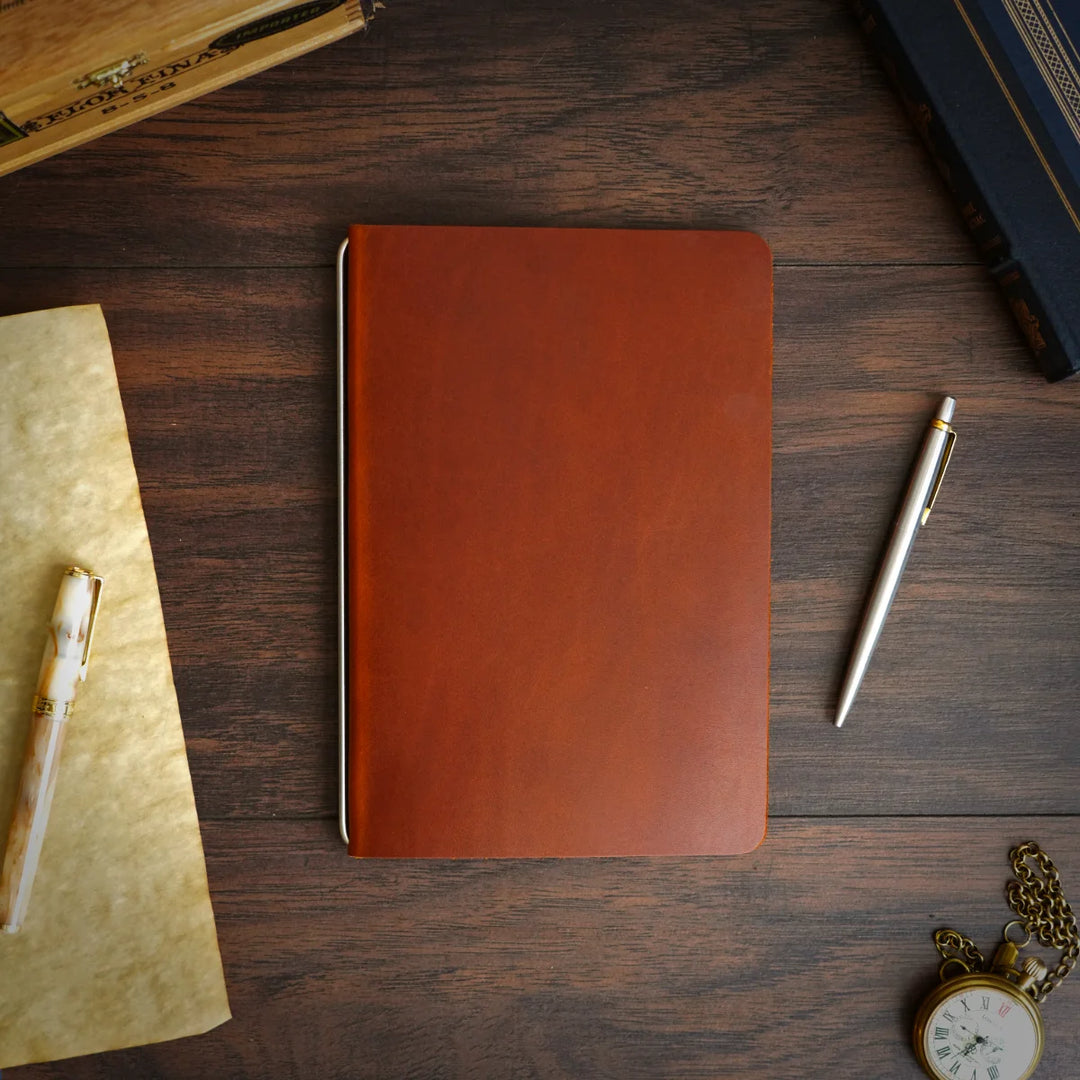 Stationery Cut - Refillable Leather Cover