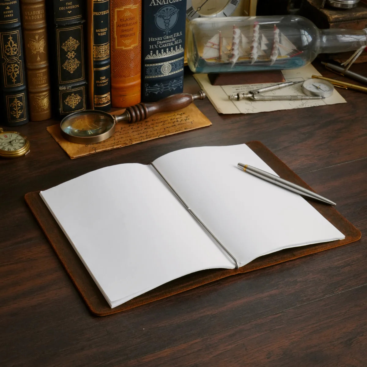 Amazon Stationery Cut - Refillable Leather Cover