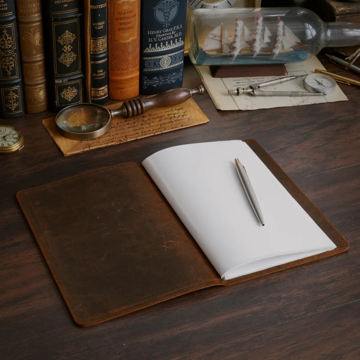 Amazon Stationery Cut - Refillable Leather Cover