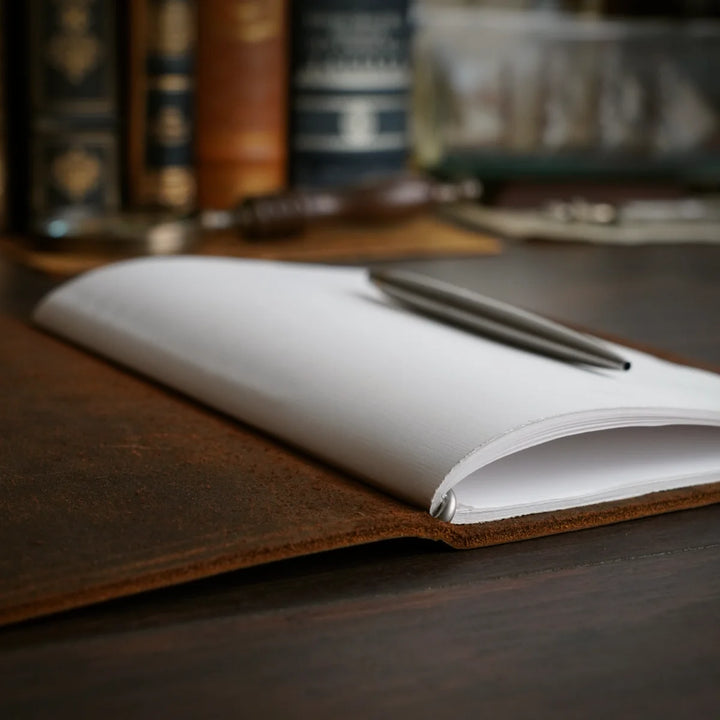 Stationery Cut - Refillable Leather Cover